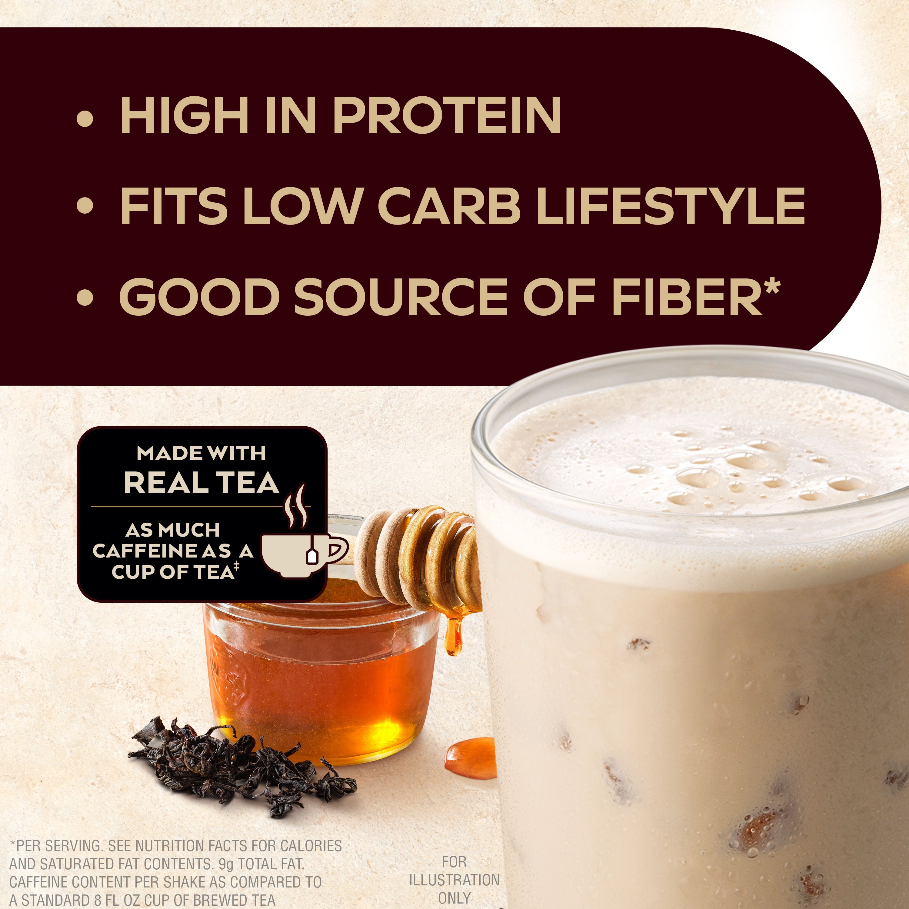 Black Tea Honey Latté Protein Shake