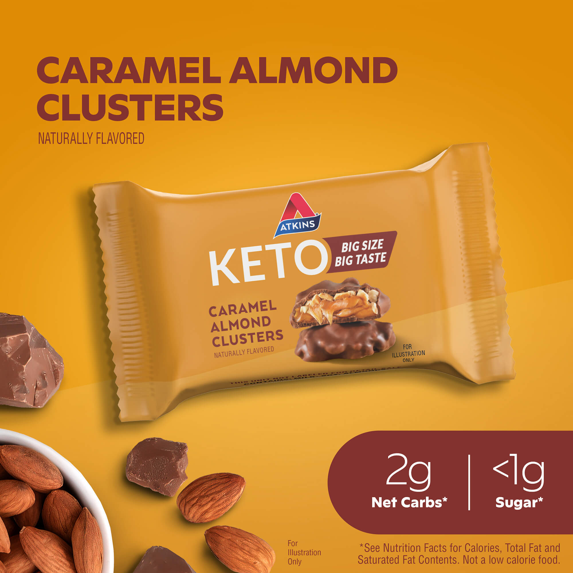 Keto Caramel Almond Clusters