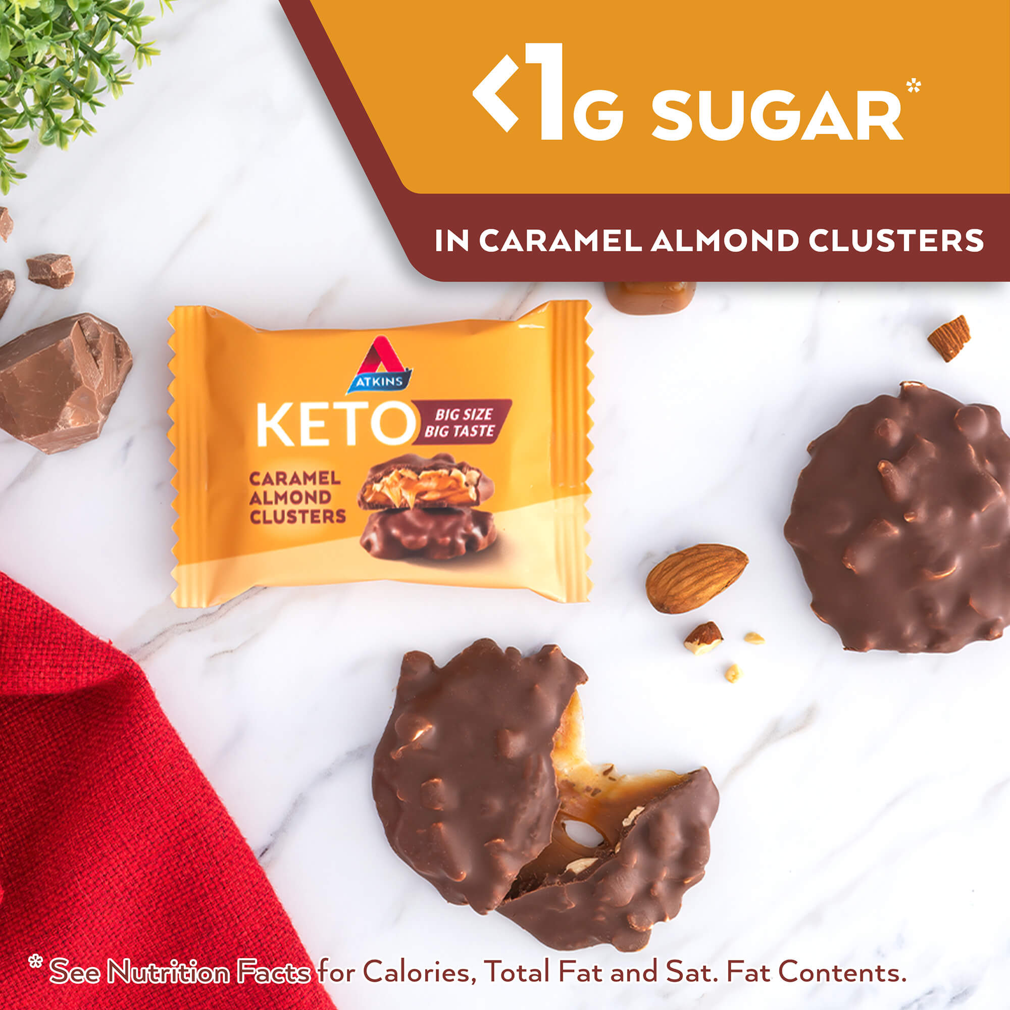 Keto Caramel Almond Clusters