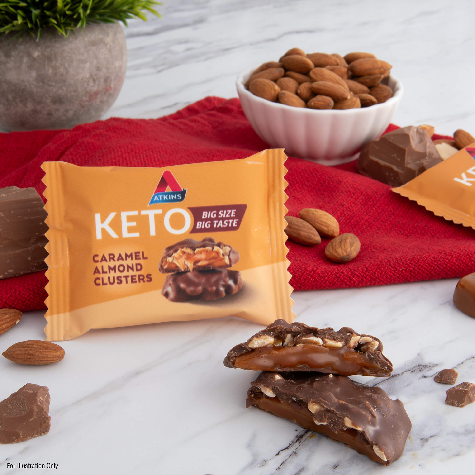 Keto Caramel Almond Clusters