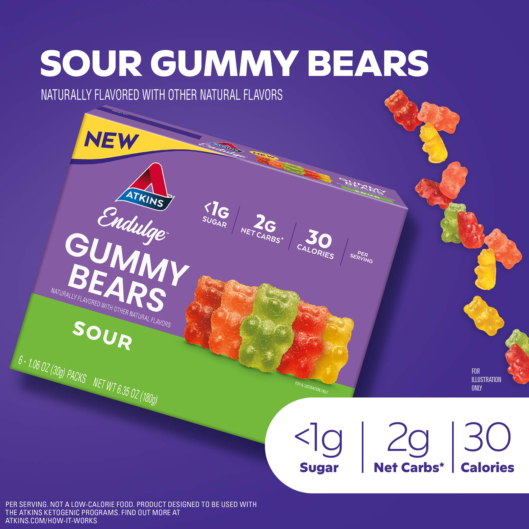 Endulge Sour Gummy Bears