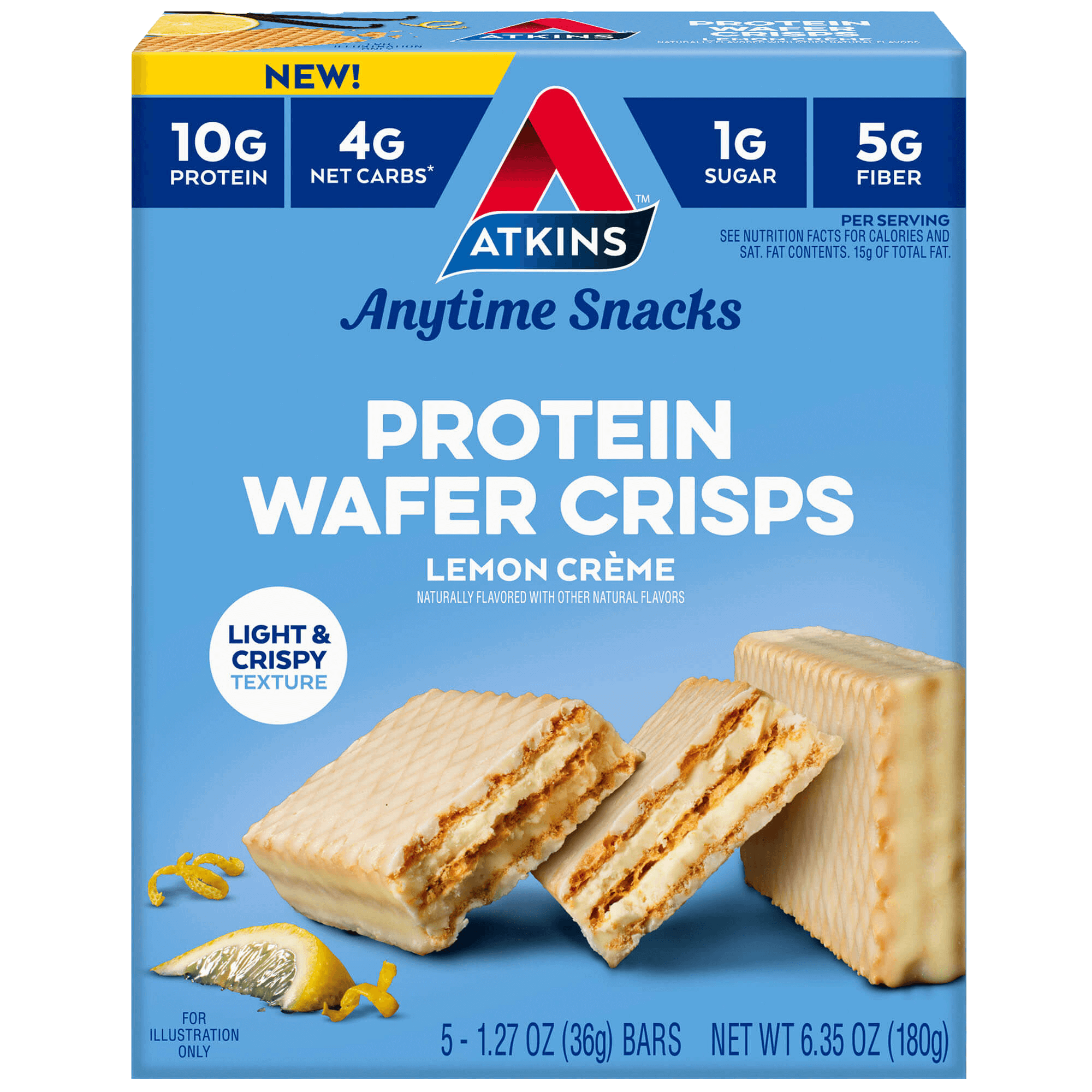 Lemon Crème Protein Wafer Crisps