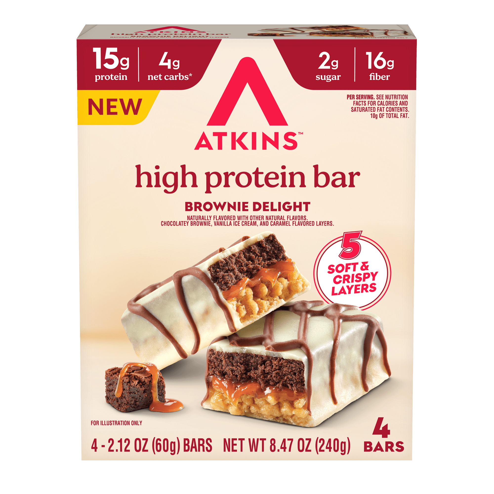 Brownie Delight Layered High Protein Bar