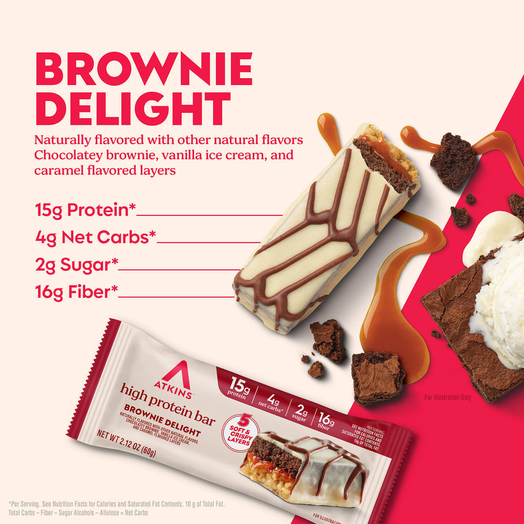 Brownie Delight Layered High Protein Bar