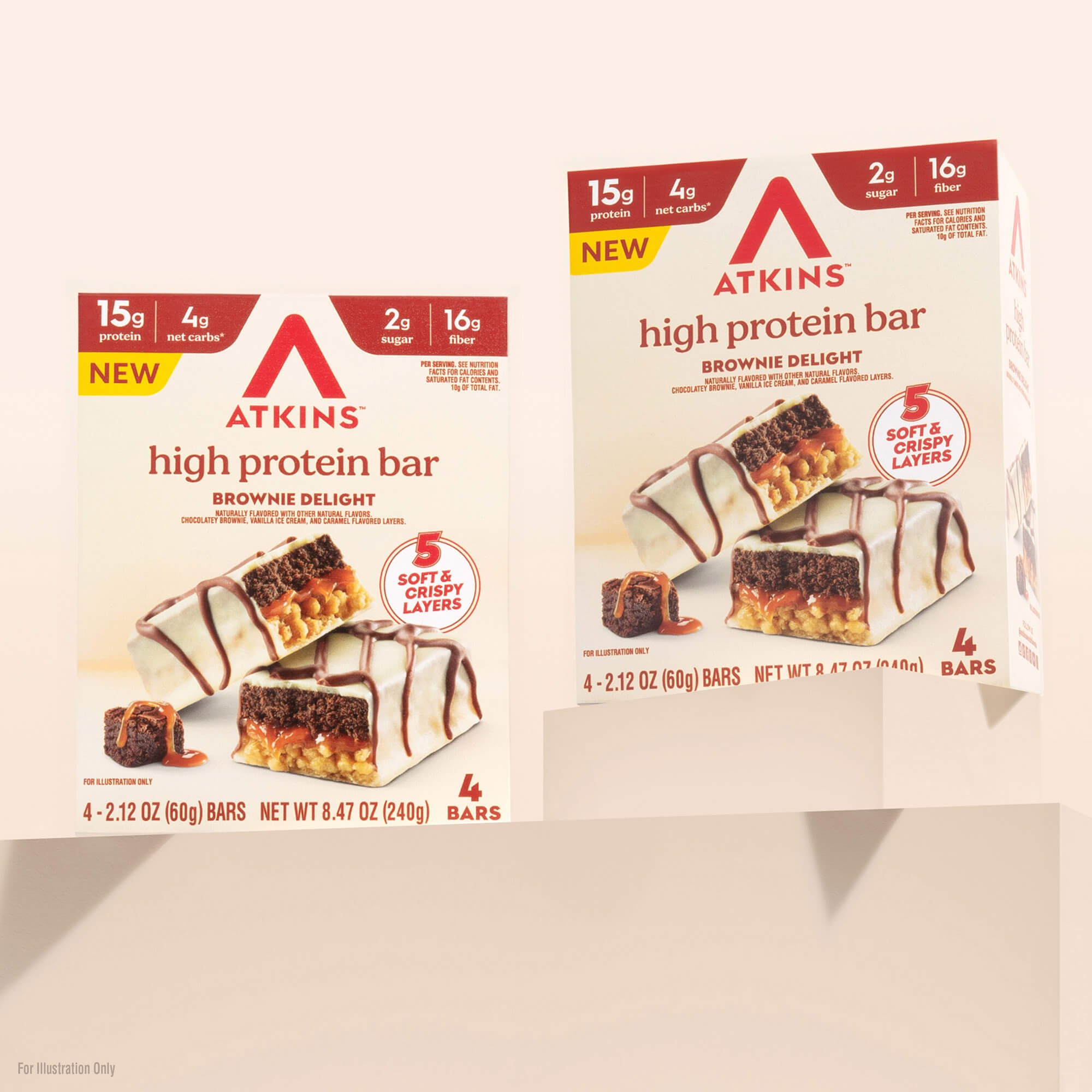 Brownie Delight Layered High Protein Bar