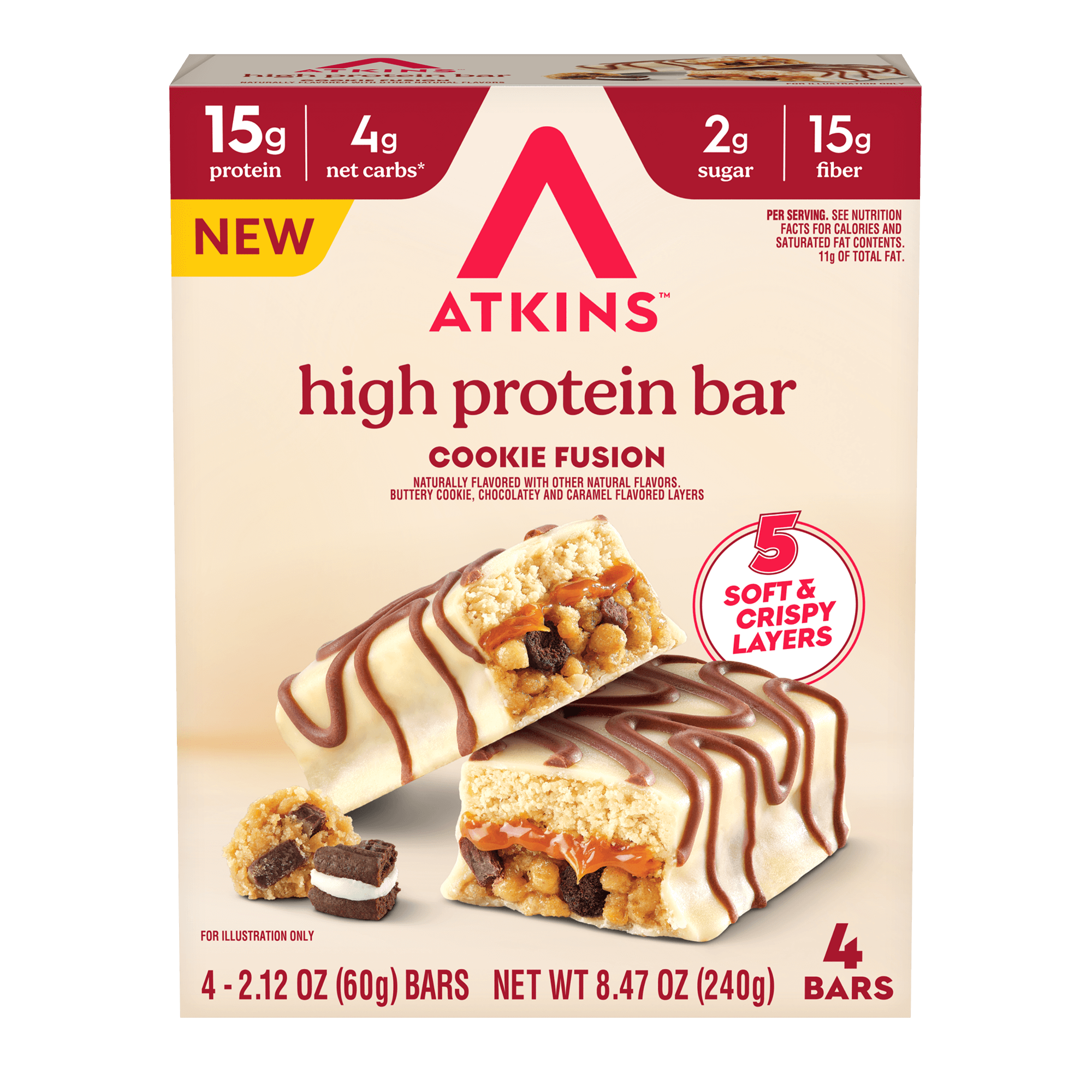 Cookie Fusion Layered High Protein Bar