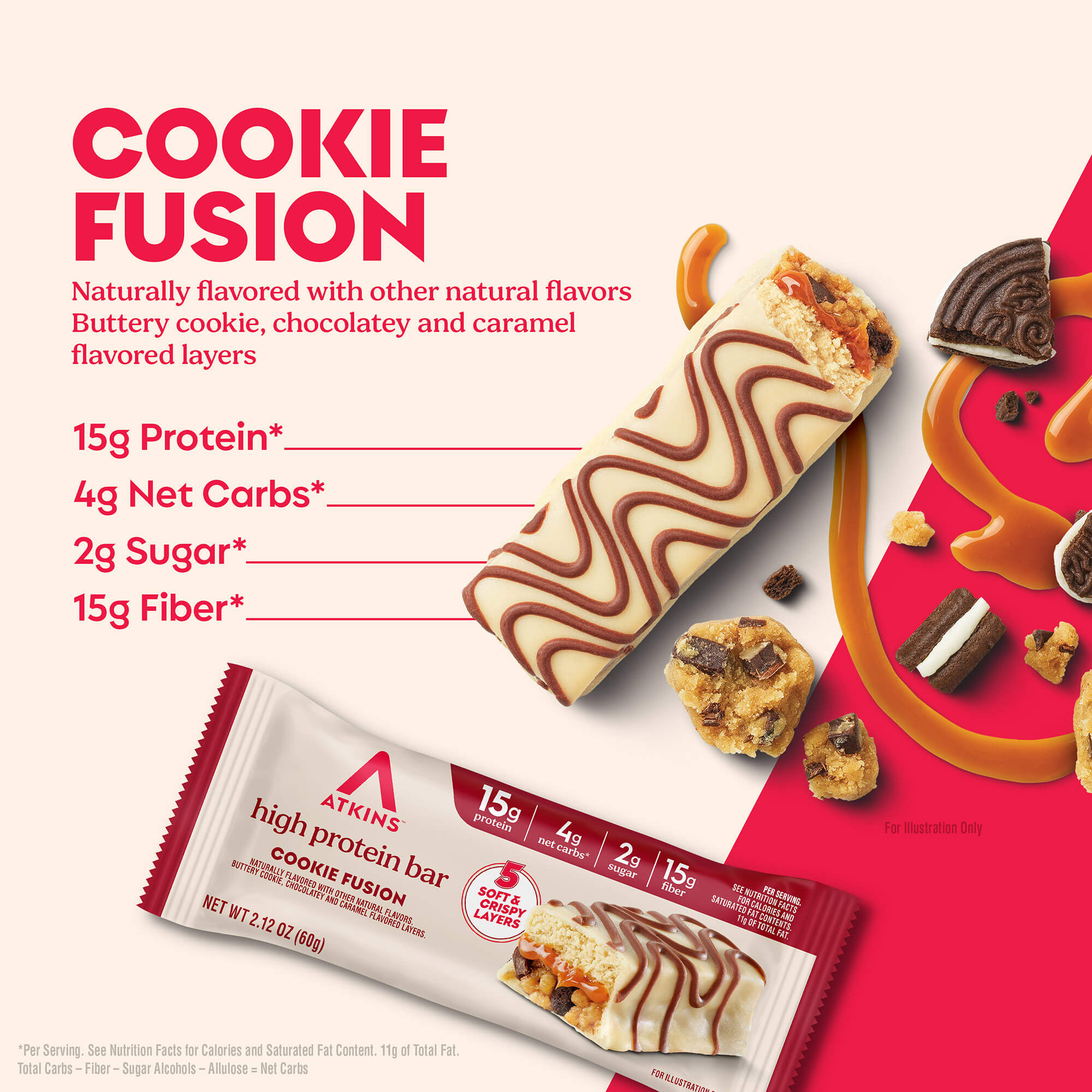 Cookie Fusion Layered High Protein Bar