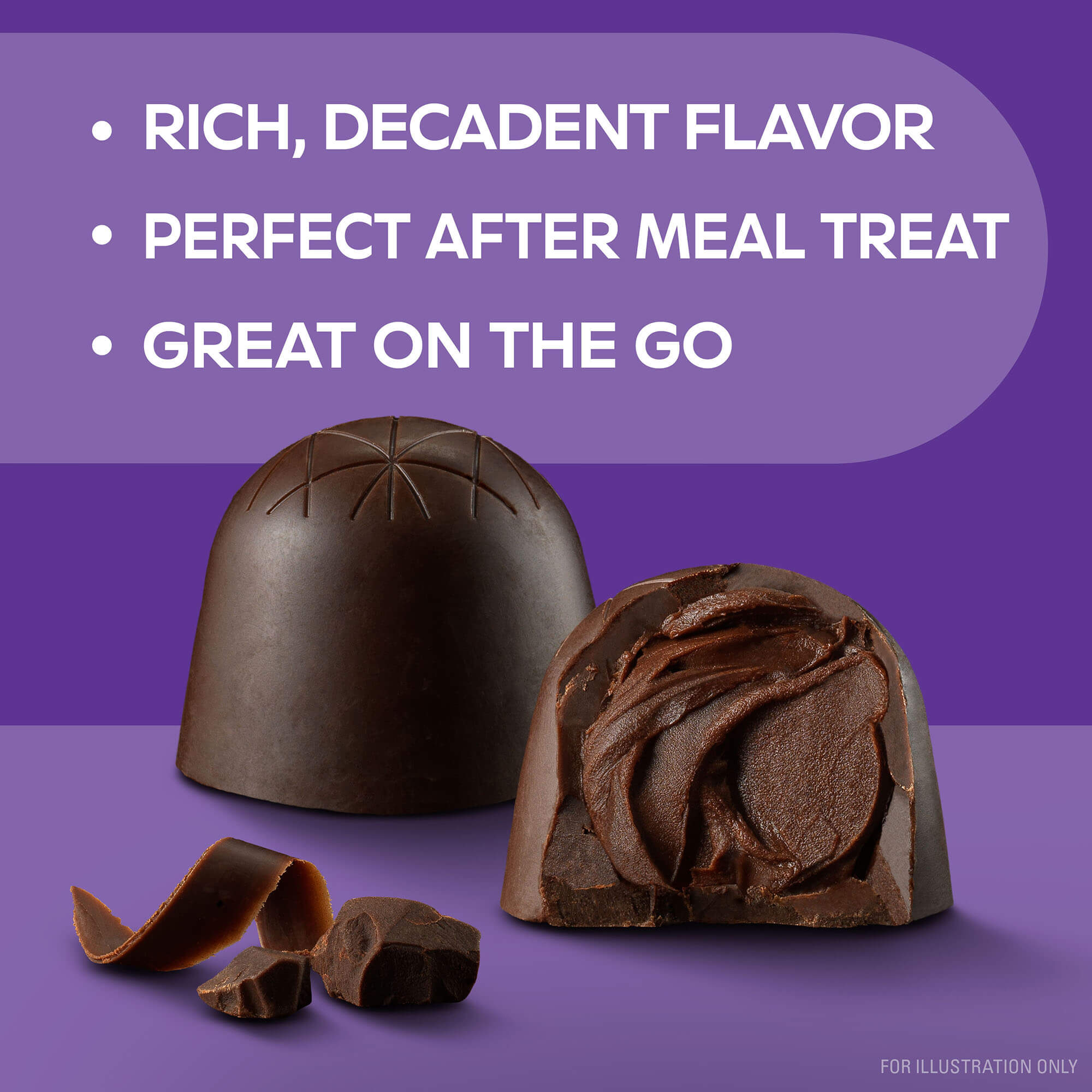 Endulge Dark Chocolate Truffles 12-ct. pouch