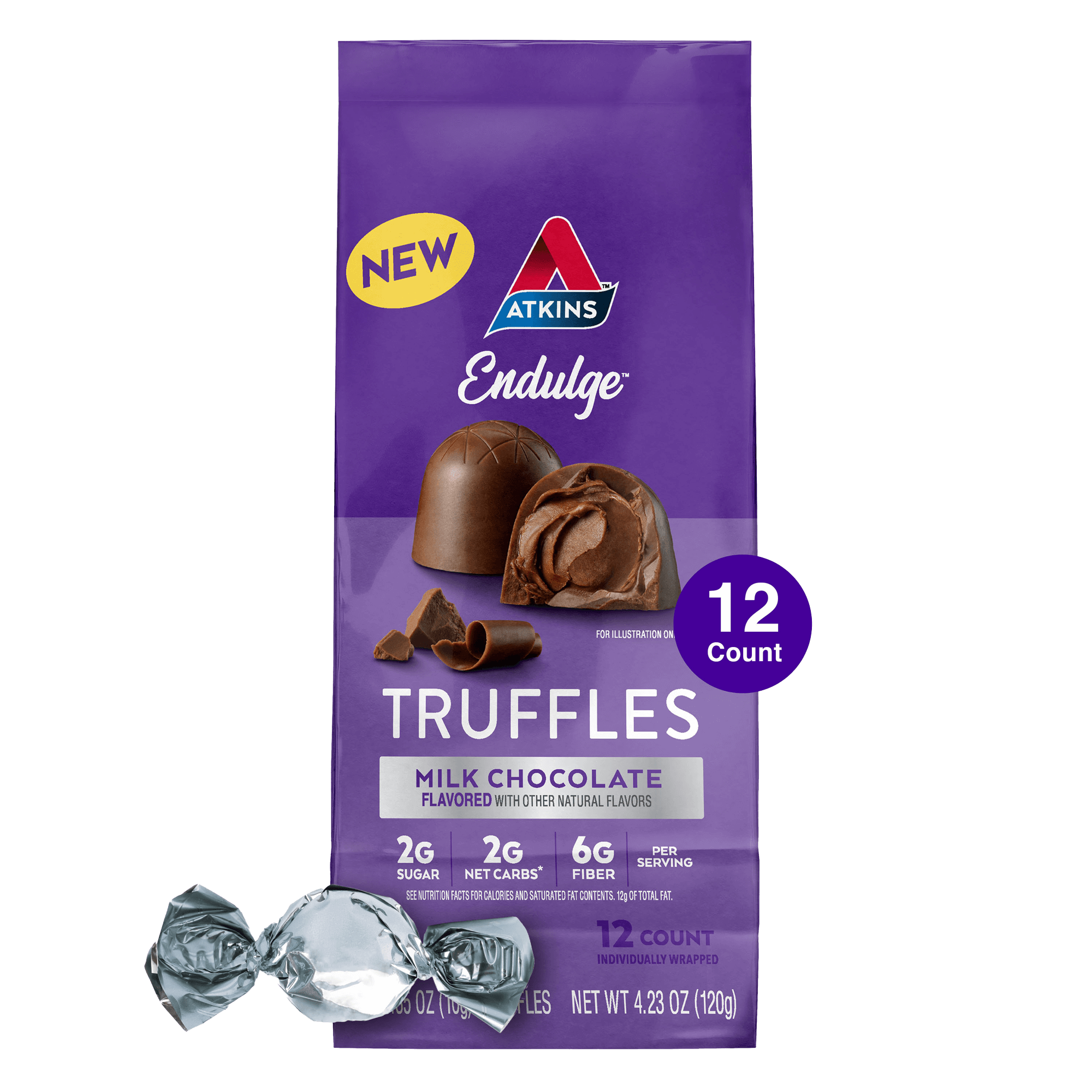 Endulge Milk Chocolate Truffles 12-ct. pouch