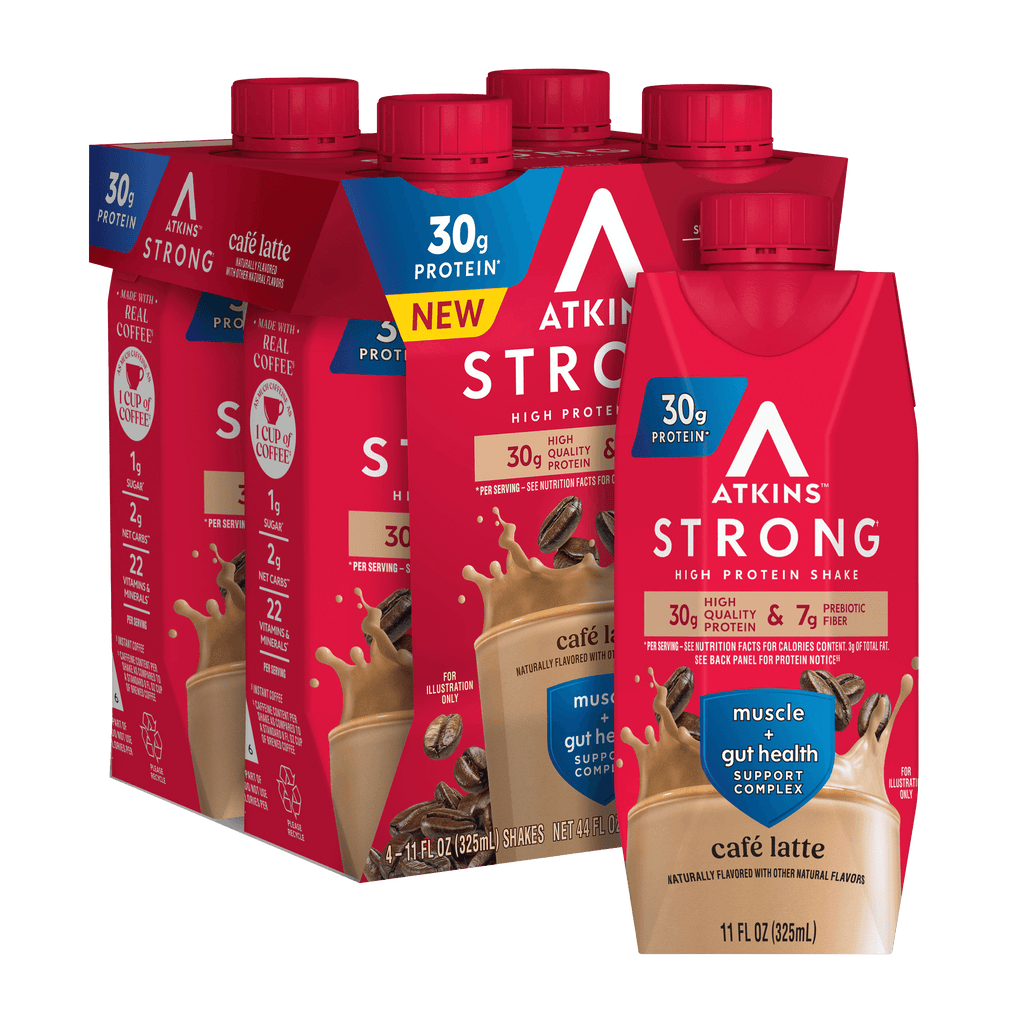 Atkins Strong Caffe Latte 30g Protein Shake