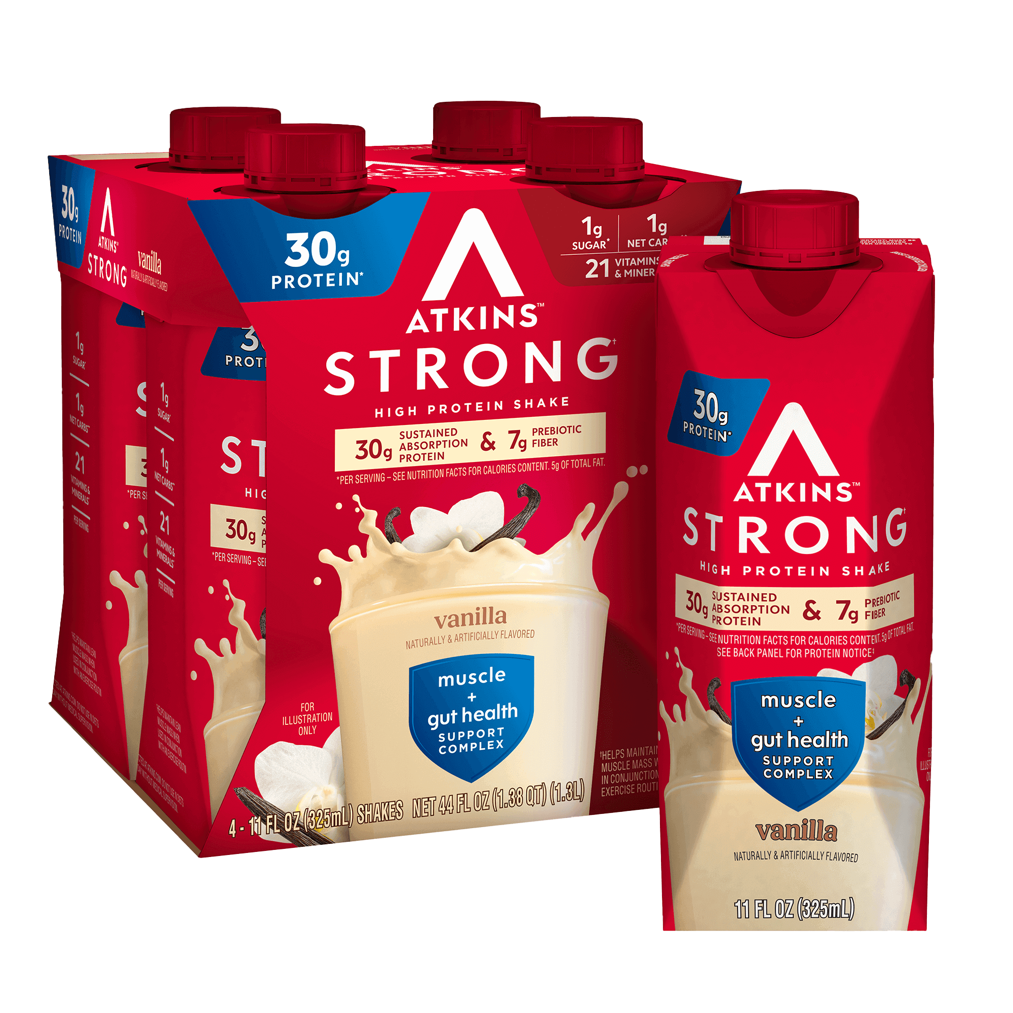 Atkins Strong Vanilla 30g Protein Shake