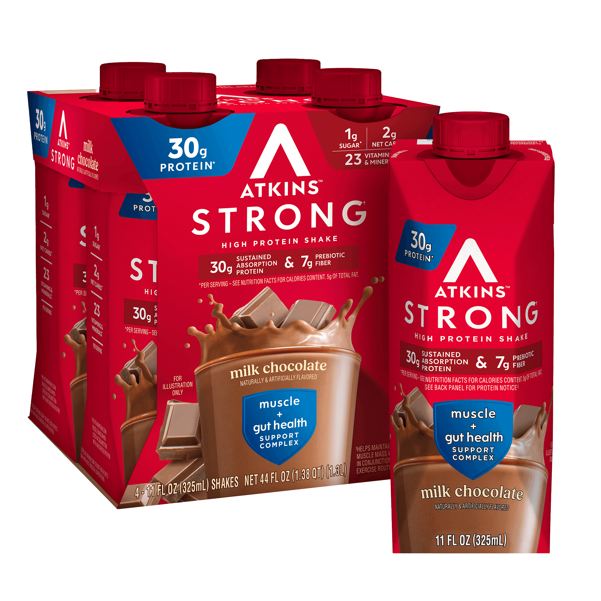 Atkins Strong Milk Chocolate 30g Protein Shake