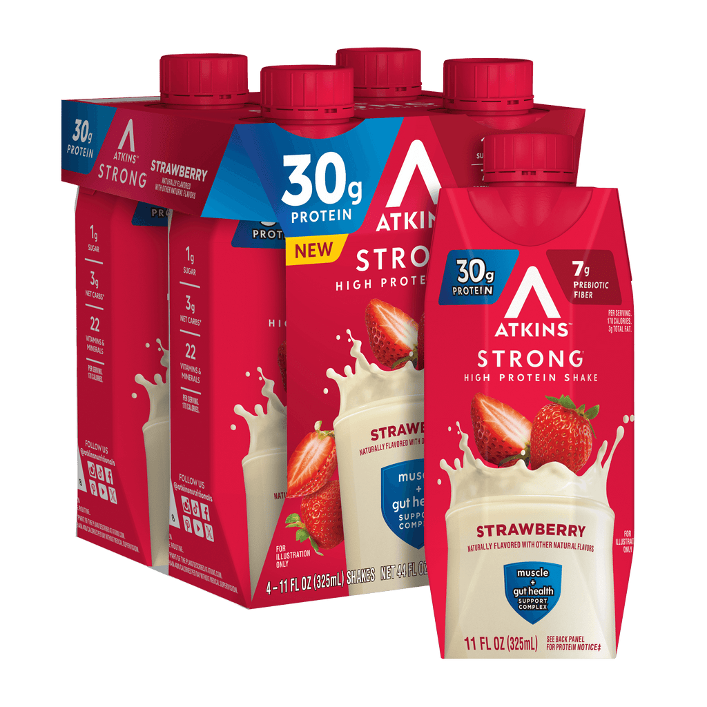 Atkins Strong Strawberry 30g Protein Shake
