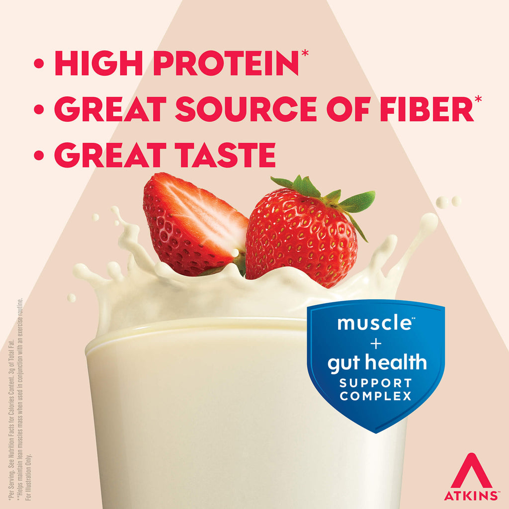 Atkins Strong Strawberry 30g Protein Shake