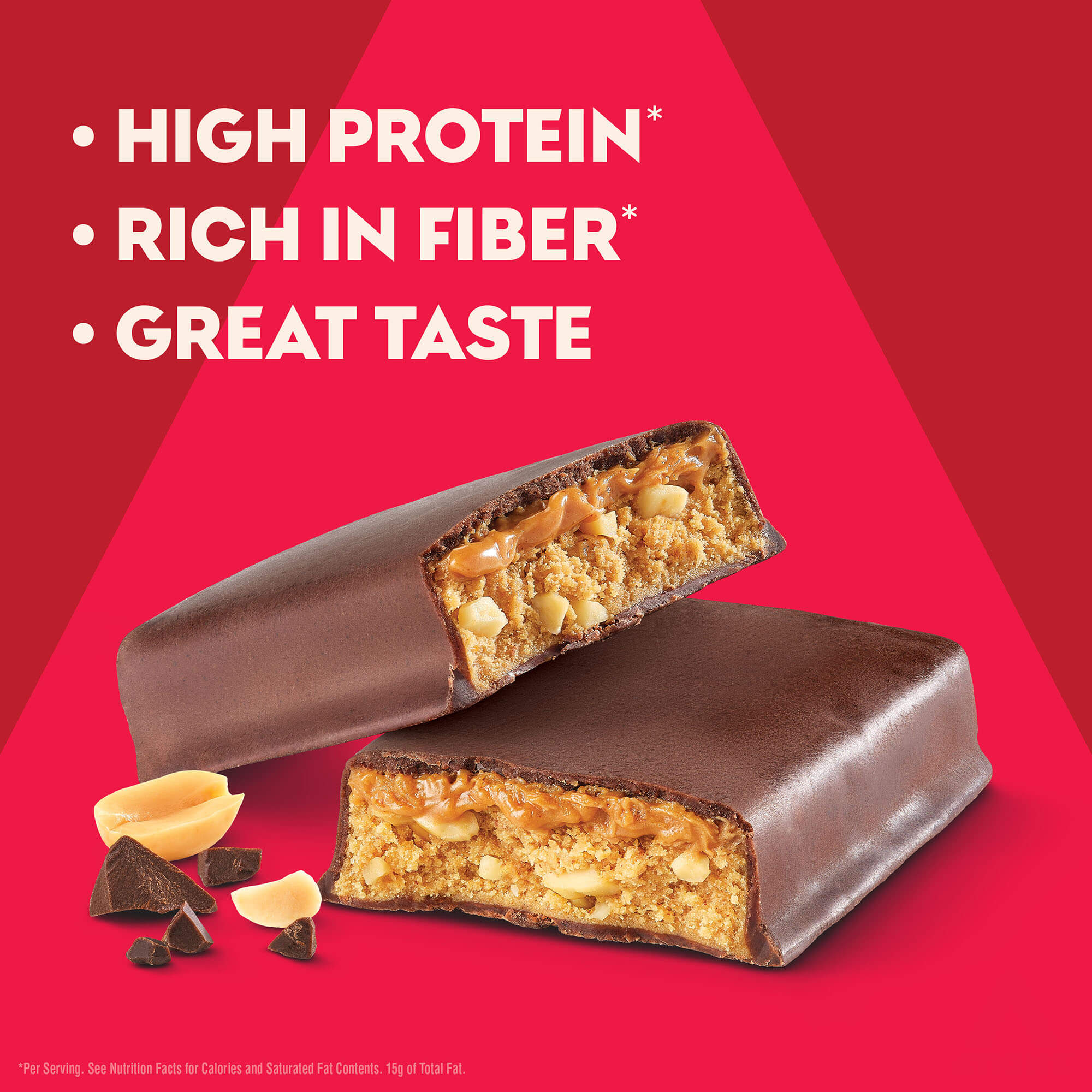 Chocolate Peanut Butter High Protein Bars