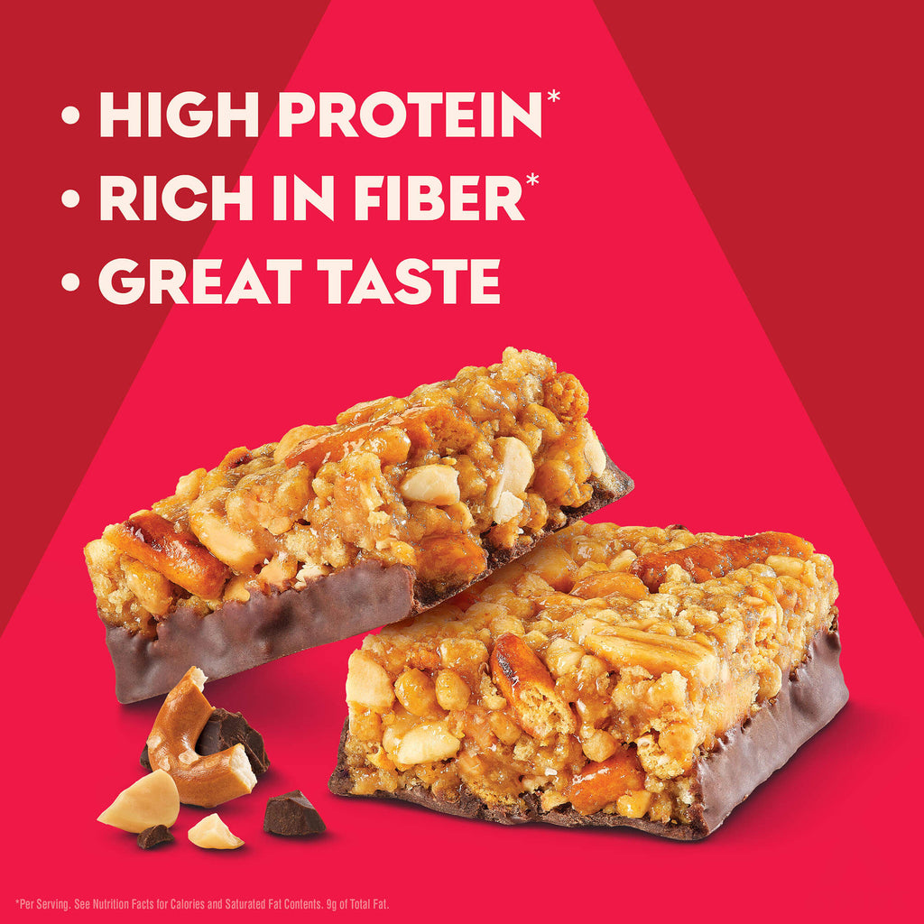 Chocolate Peanut Butter Pretzel High Protein Bars