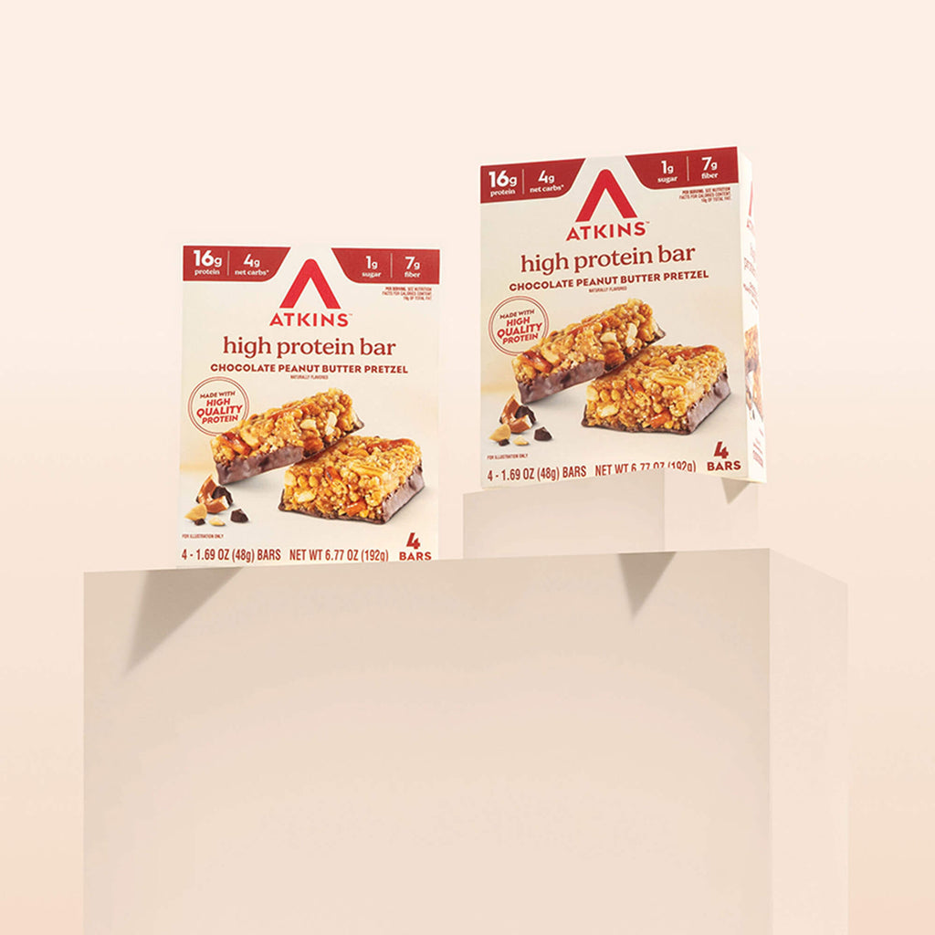 Chocolate Peanut Butter Pretzel High Protein Bars