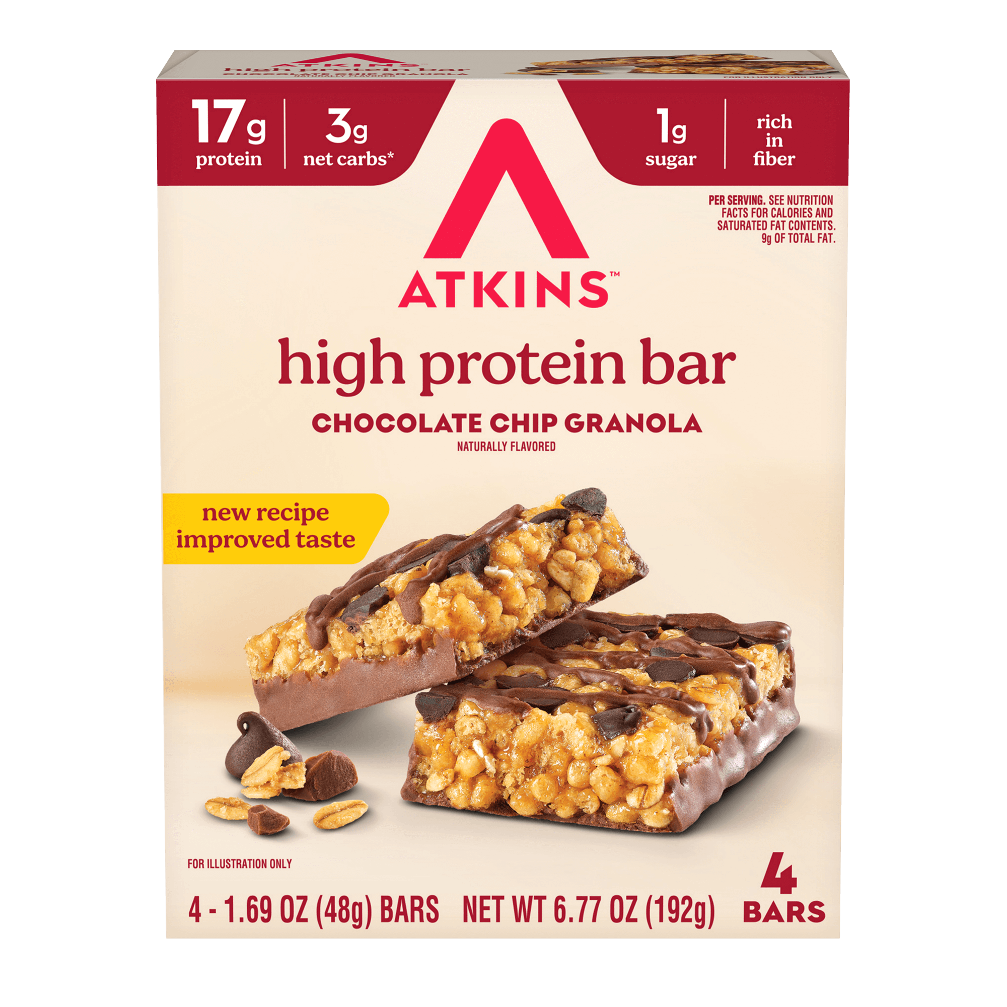 Chocolate Chip Granola High Protein Bars