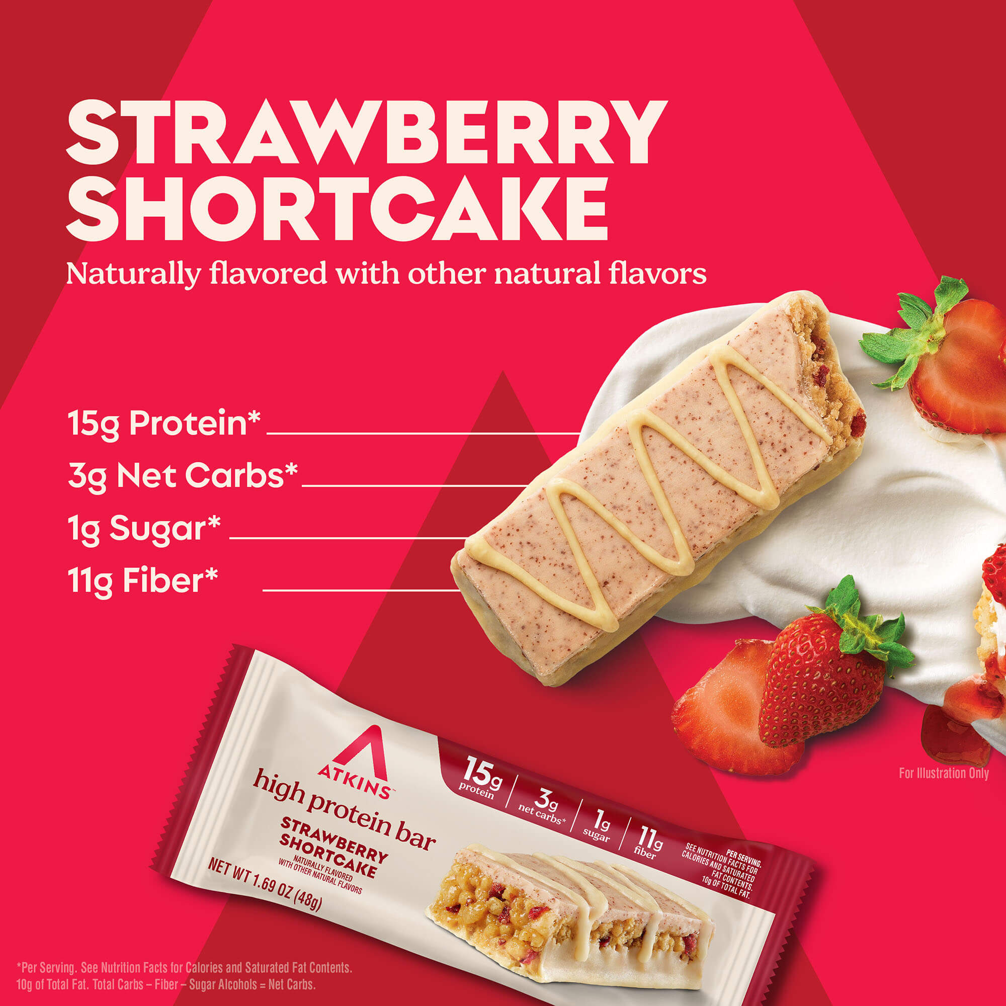 Strawberry Shortcake High Protein Bars