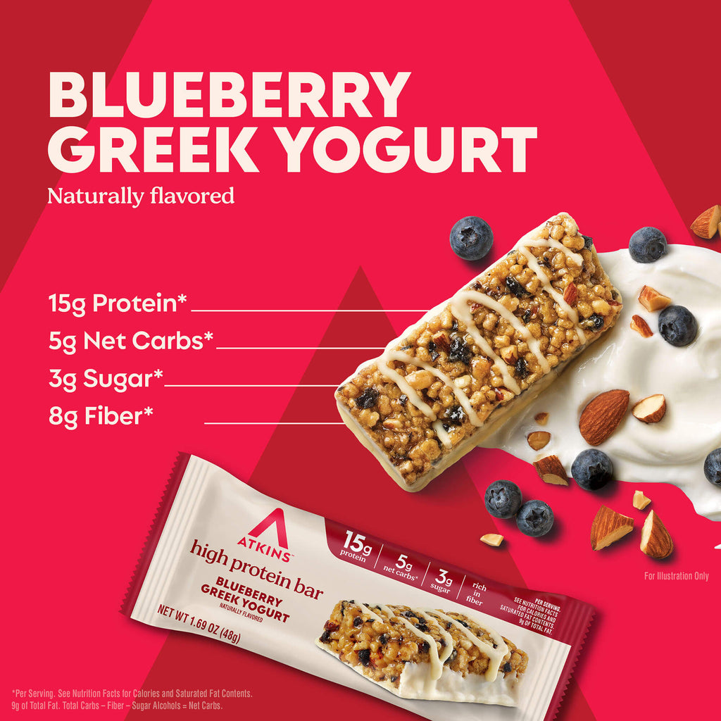 Blueberry Greek Yogurt High Protein Bars