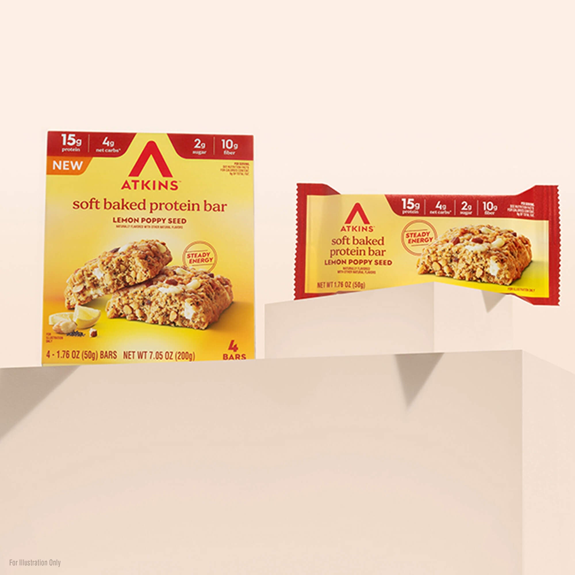 Lemon Poppy Seed Soft Baked Protein Bar