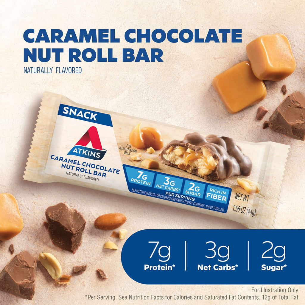 Caramel Chocolate Nut Roll Bar
