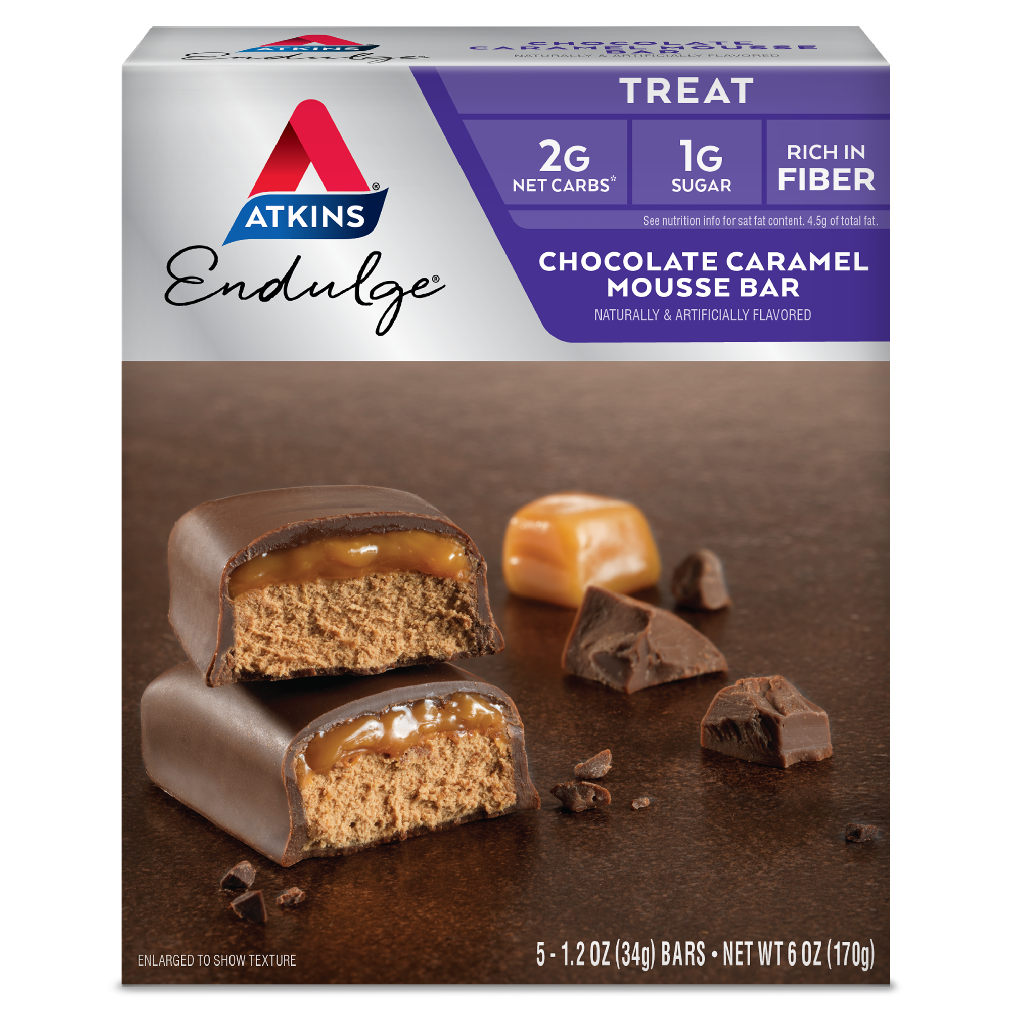 Endulge Chocolate Caramel Mousse Bar